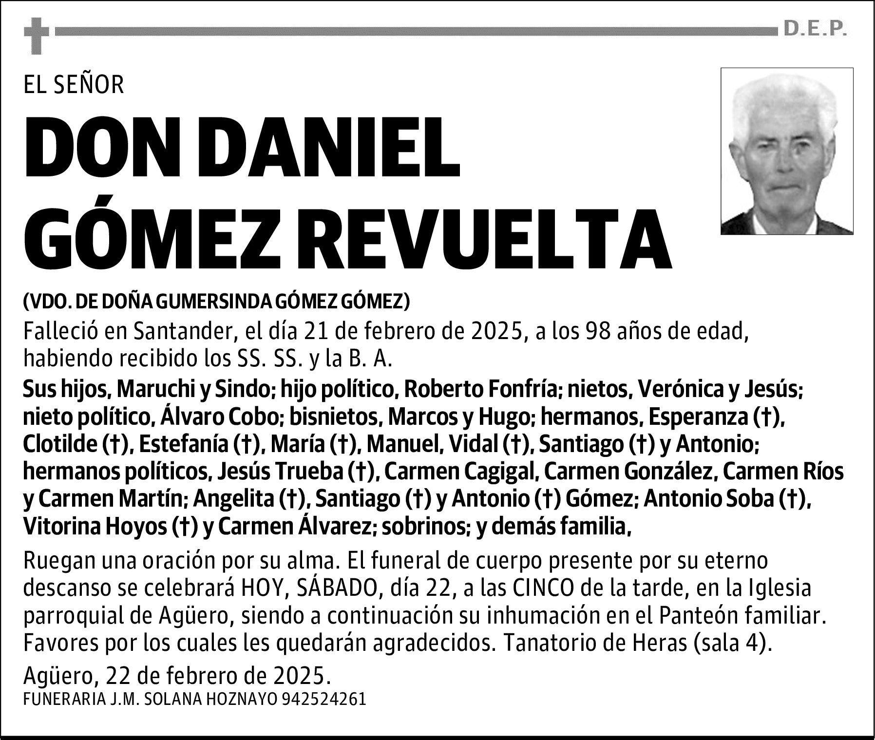 DON DANIEL GÓMEZ REVUELTA