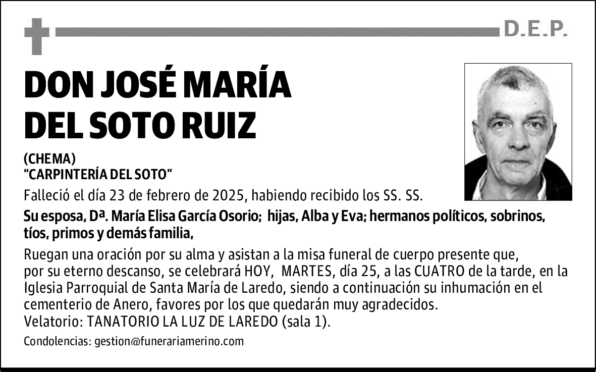 DON JOSÉ MARÍA DEL SOTO RUIZ