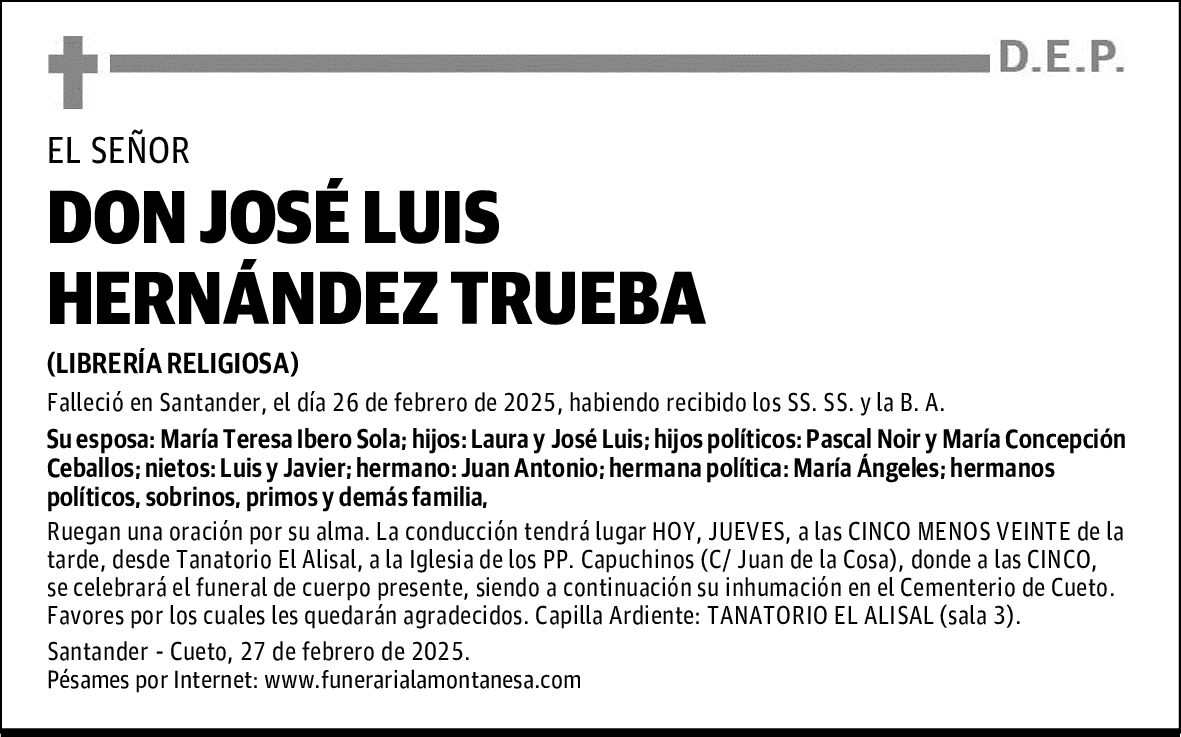 DON JOSÉ LUIS HERNÁNDEZ TRUEBA