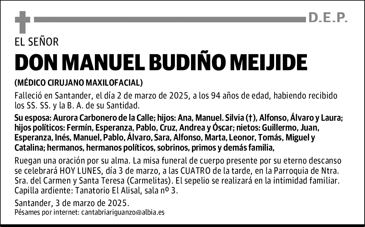 DON MANUEL BUDIÑO MEIJIDE