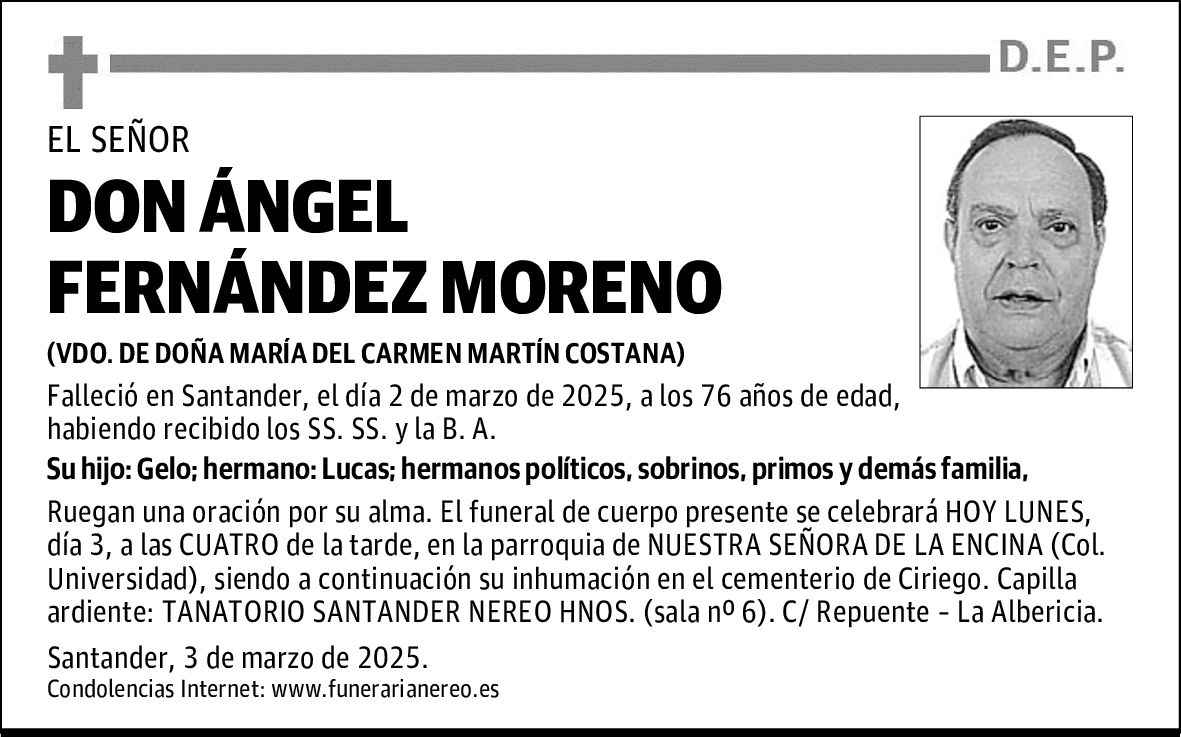 DON ÁNGEL FERNÁNDEZ MORENO