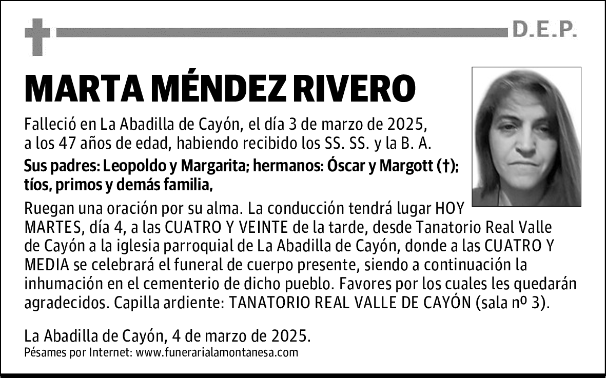 MARTA MÉNDEZ RIVERO