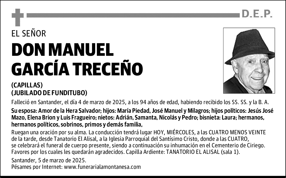 DON MANUEL GARCÍA TRECEÑO