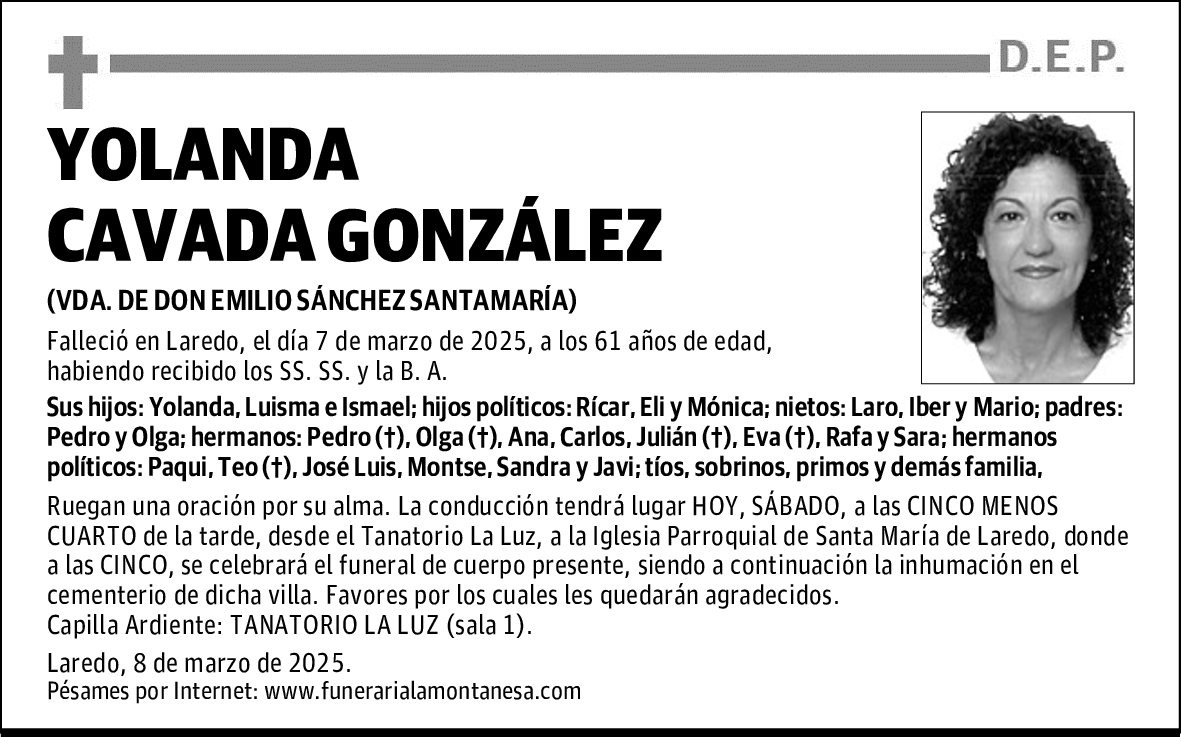 YOLANDA CAVADA GONZÁLEZ
