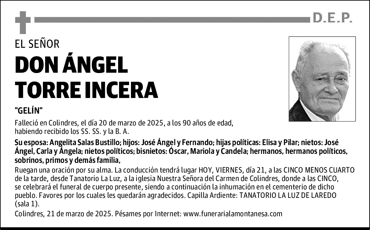 DON ÁNGEL TORRE INCERA
