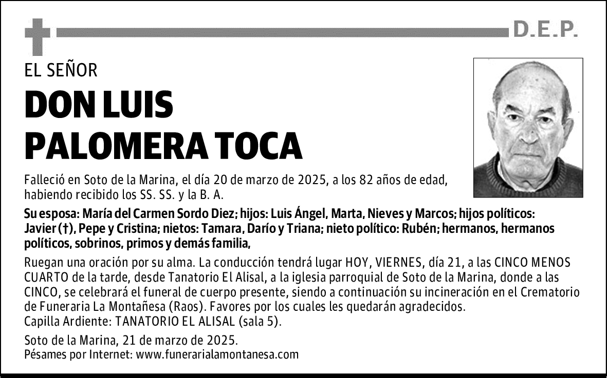 DON LUIS PALOMERA TOCA