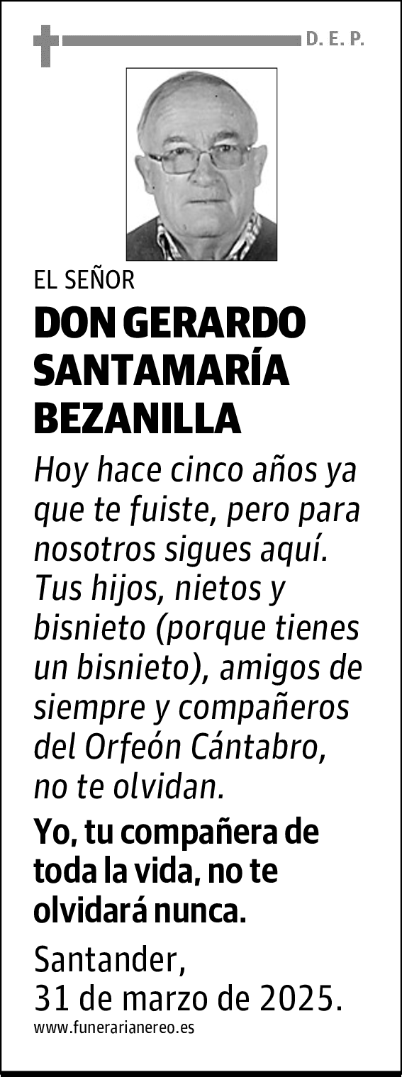 DON GERARDO SANTAMARÍA BEZANILLA
