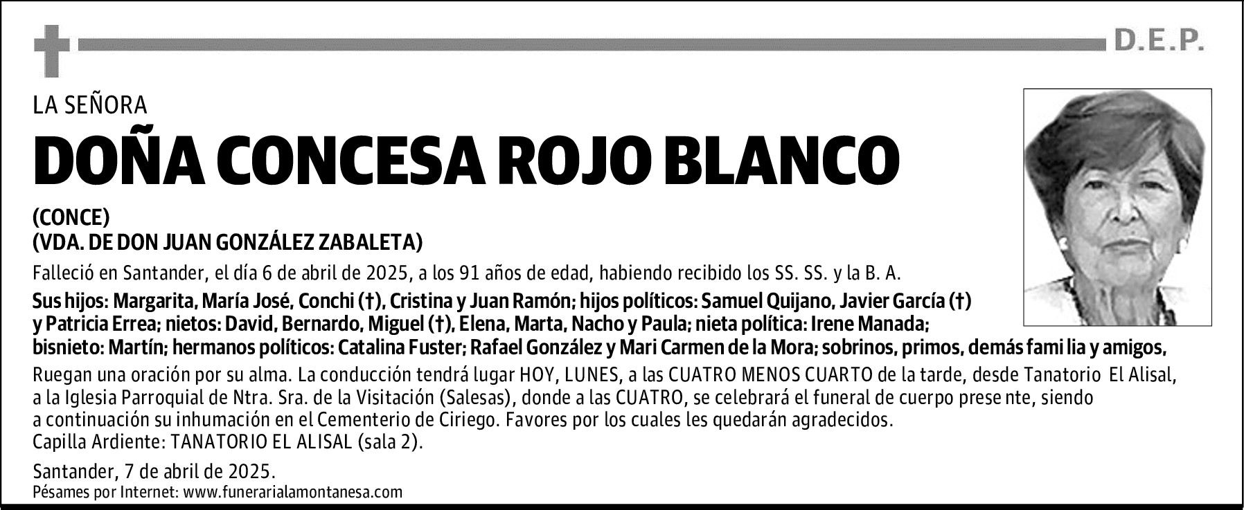 DOÑA CONCESA ROJO BLANCO