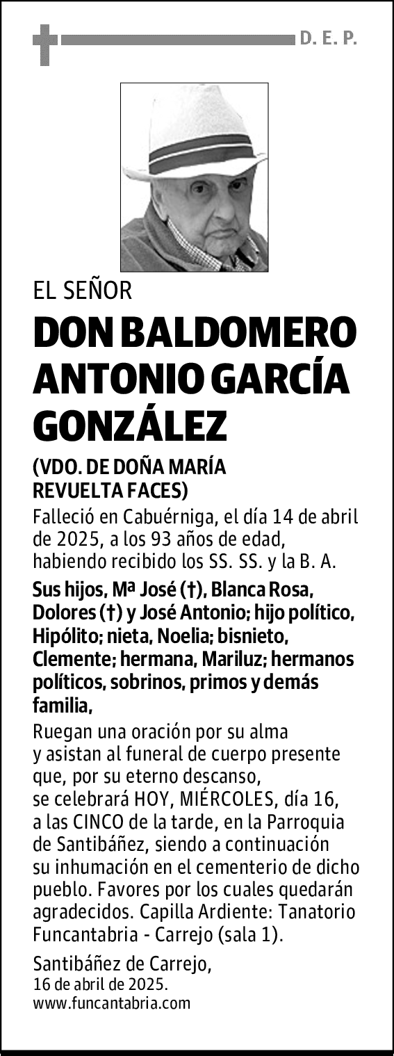 DON BALDOMERO ANTONIO GARCÍA GONZÁLEZ