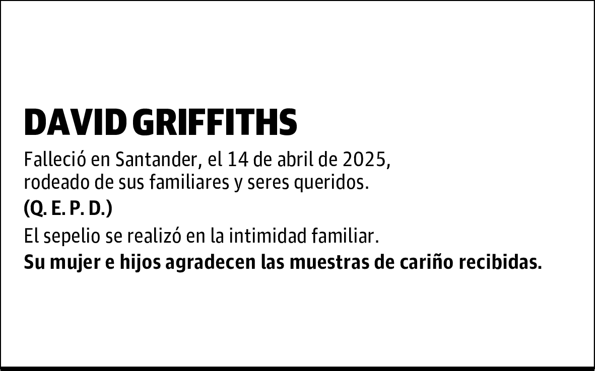 DAVID GRIFFITHS