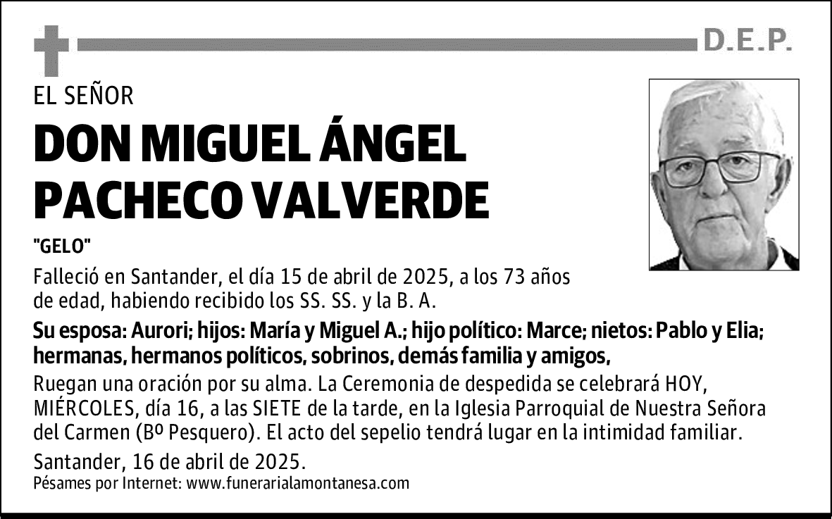 DON MIGUEL ÁNGEL PACHECO VALVERDE