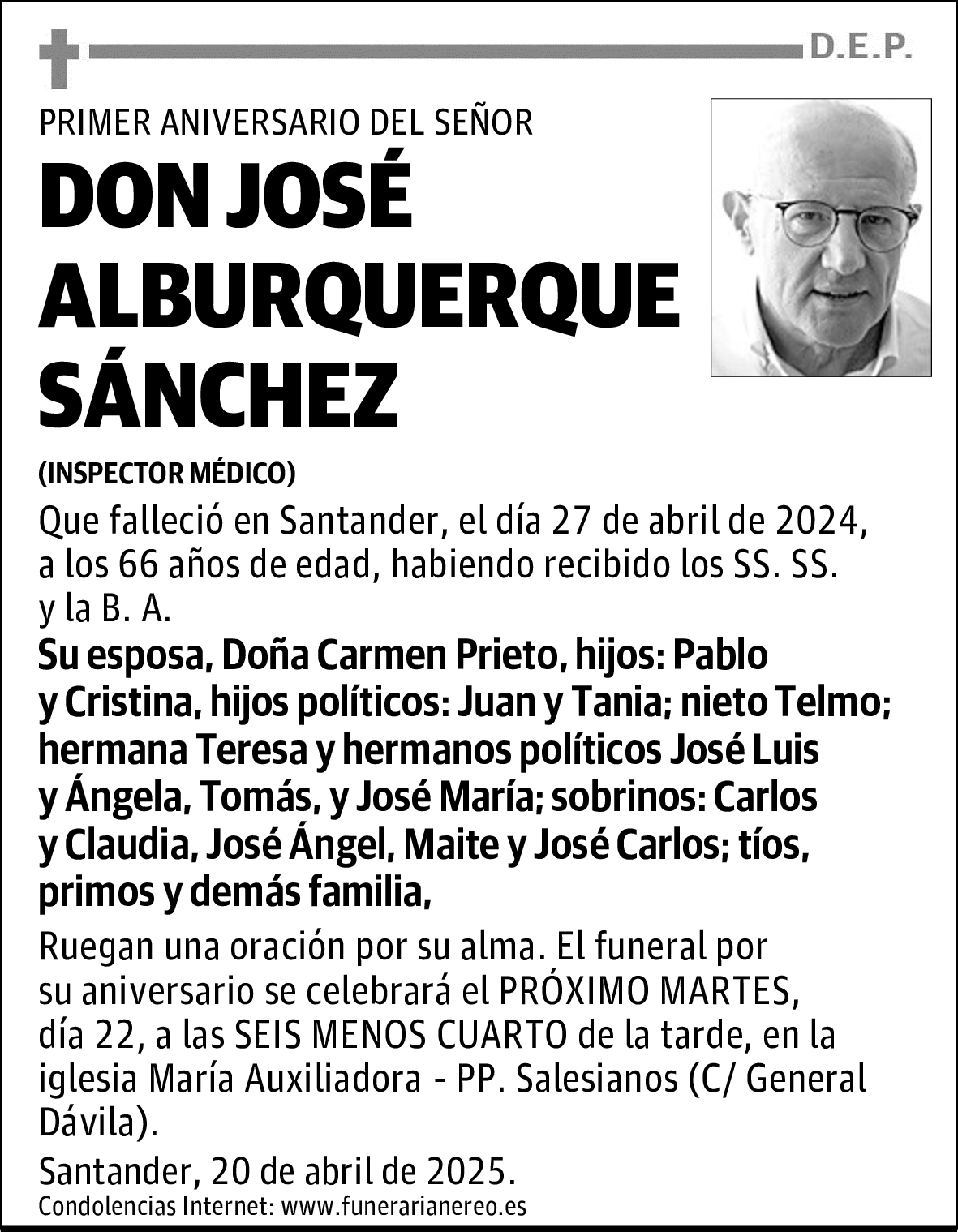 DON JOSÉ ALBURQUERQUE SÁNCHEZ