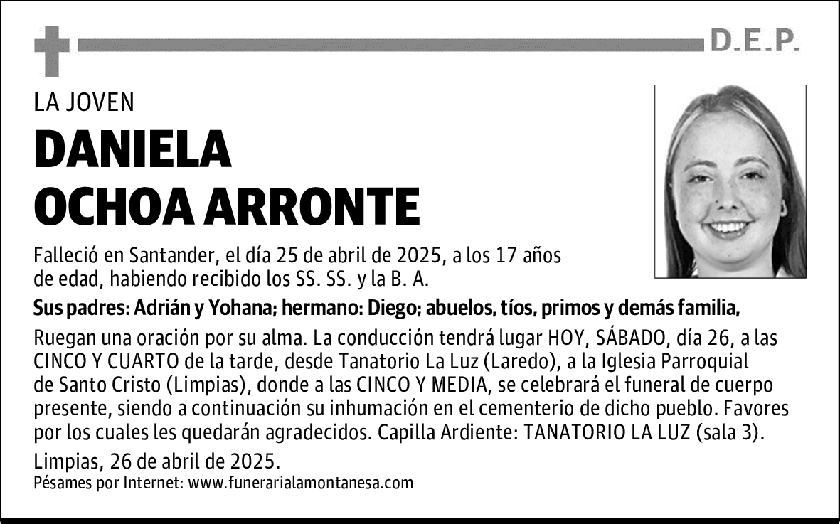 DANIELA OCHOA ARRONTE