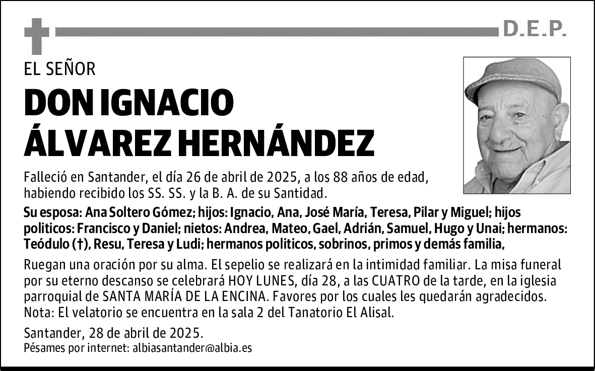 DON IGNACIO ÁLVAREZ HERNÁNDEZ