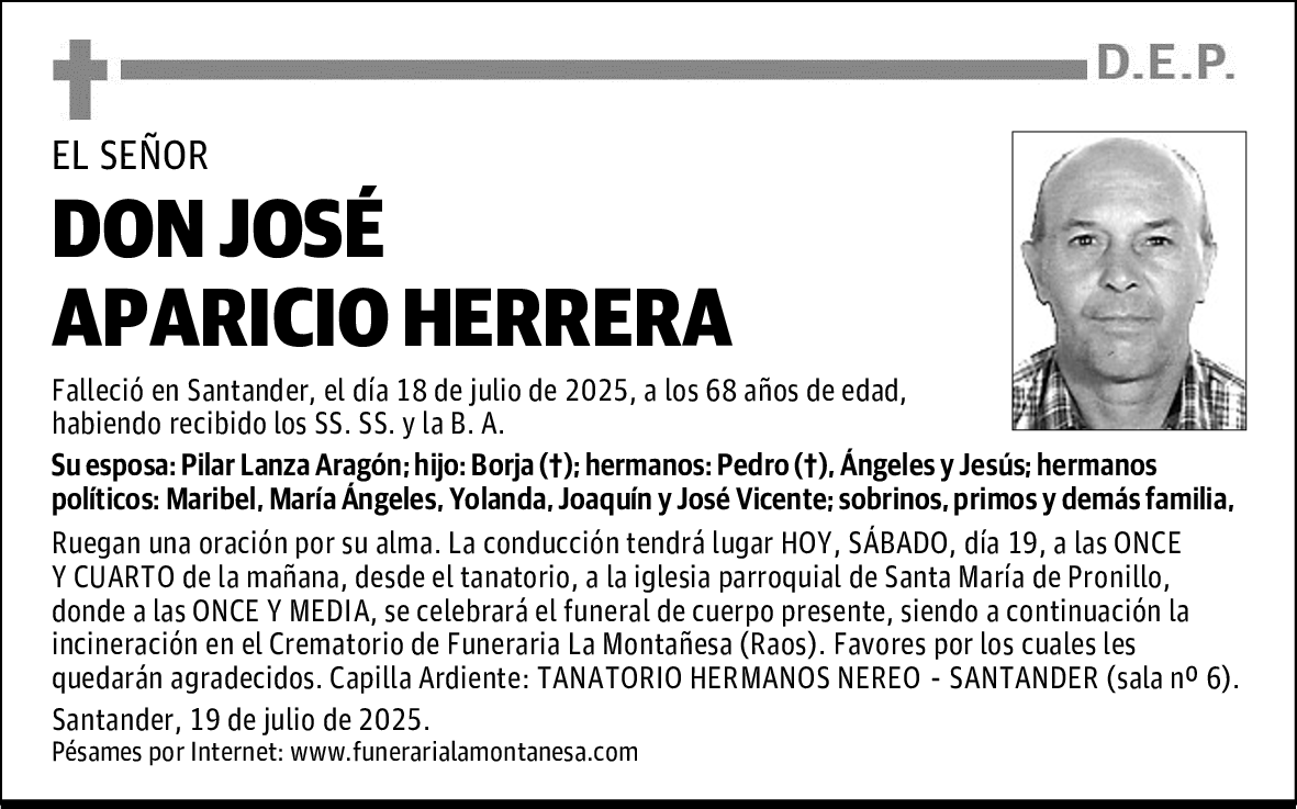 DON JOSÉ APARICIO HERRERA