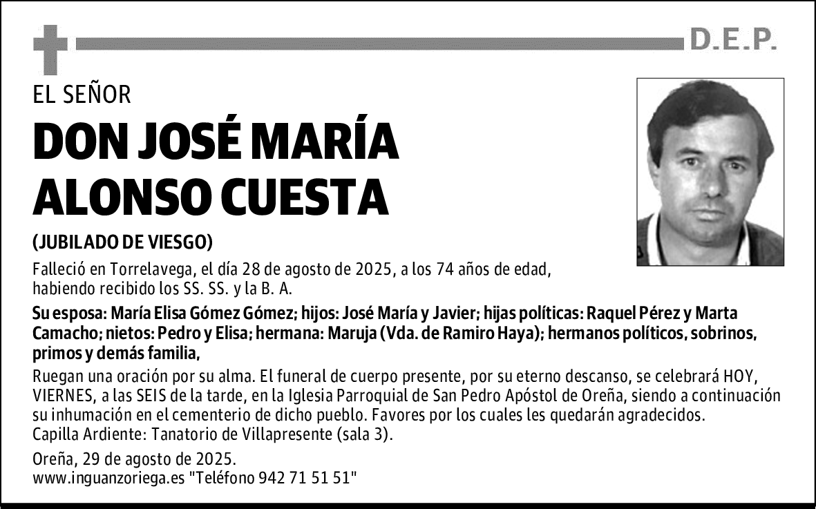 DON JOSÉ MARÍA ALONSO CUESTA