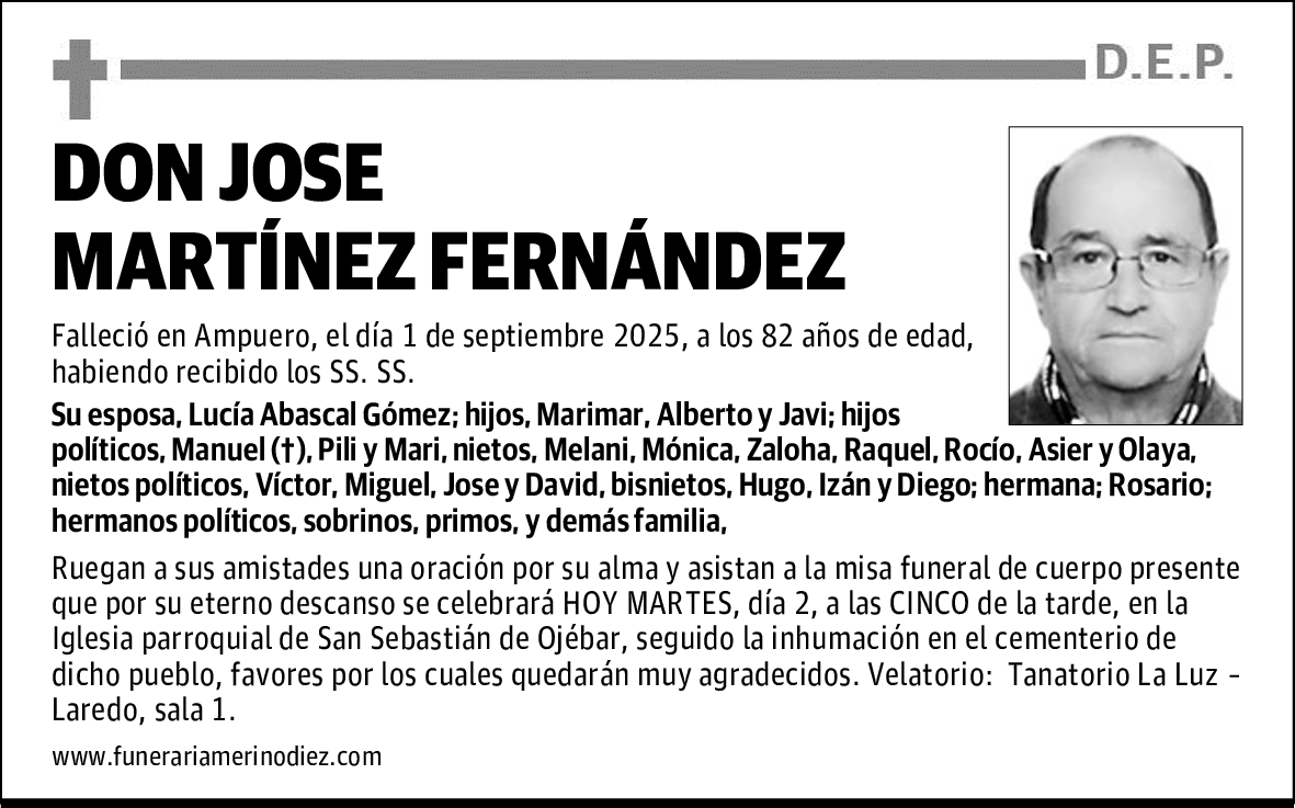 DON JOSE MARTÍNEZ FERNÁNDEZ