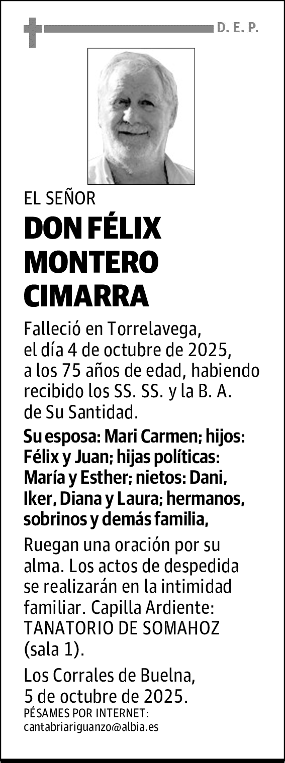 DON FÉLIX MONTERO CIMARRA