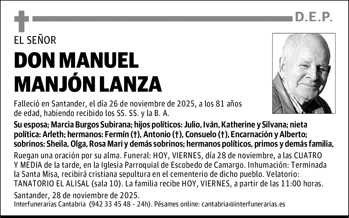 DON MANUEL MANJÓN LANZA
