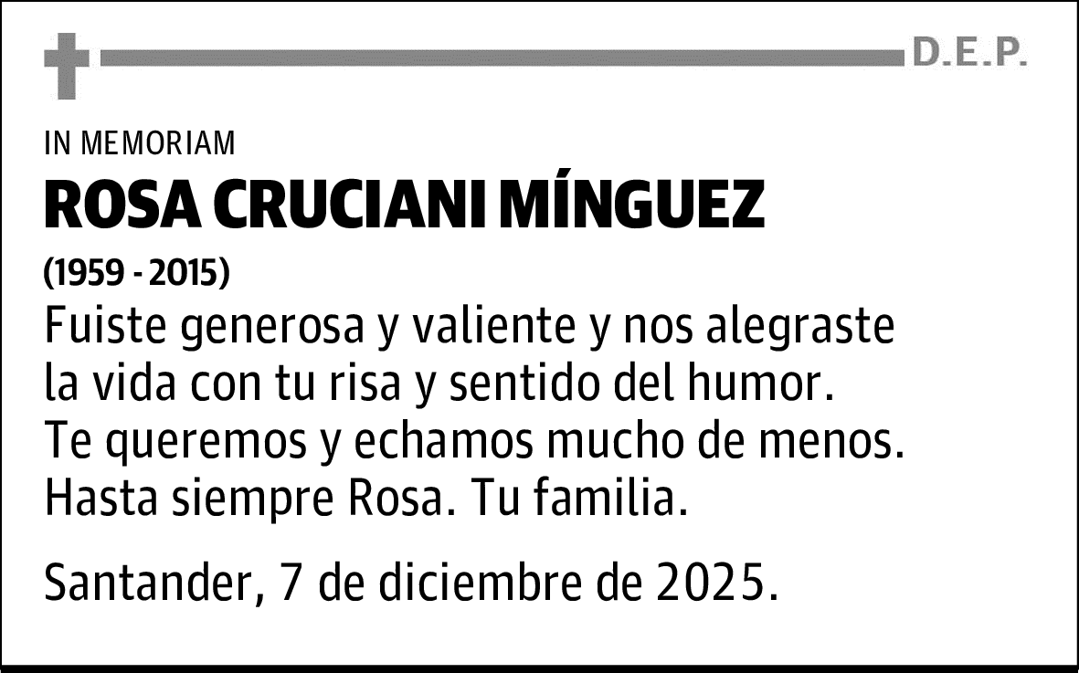 ROSA CRUCIANI MÍNGUEZ