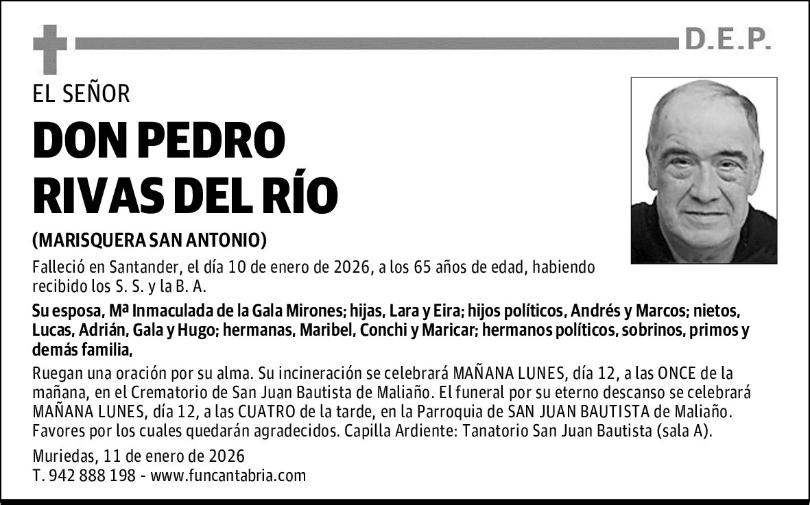 DON PEDRO RIVAS DEL RÍO