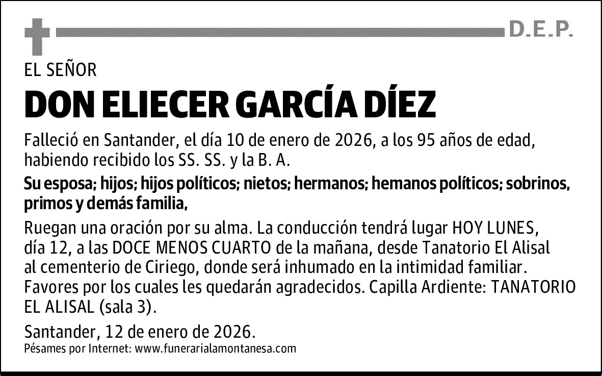 DON ELIECER GARCÍA DÍEZ