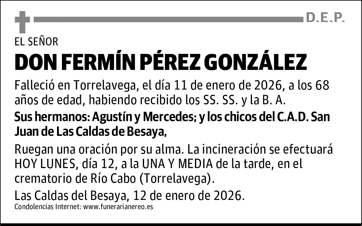 DON FERMÍN PÉREZ GONZÁLEZ