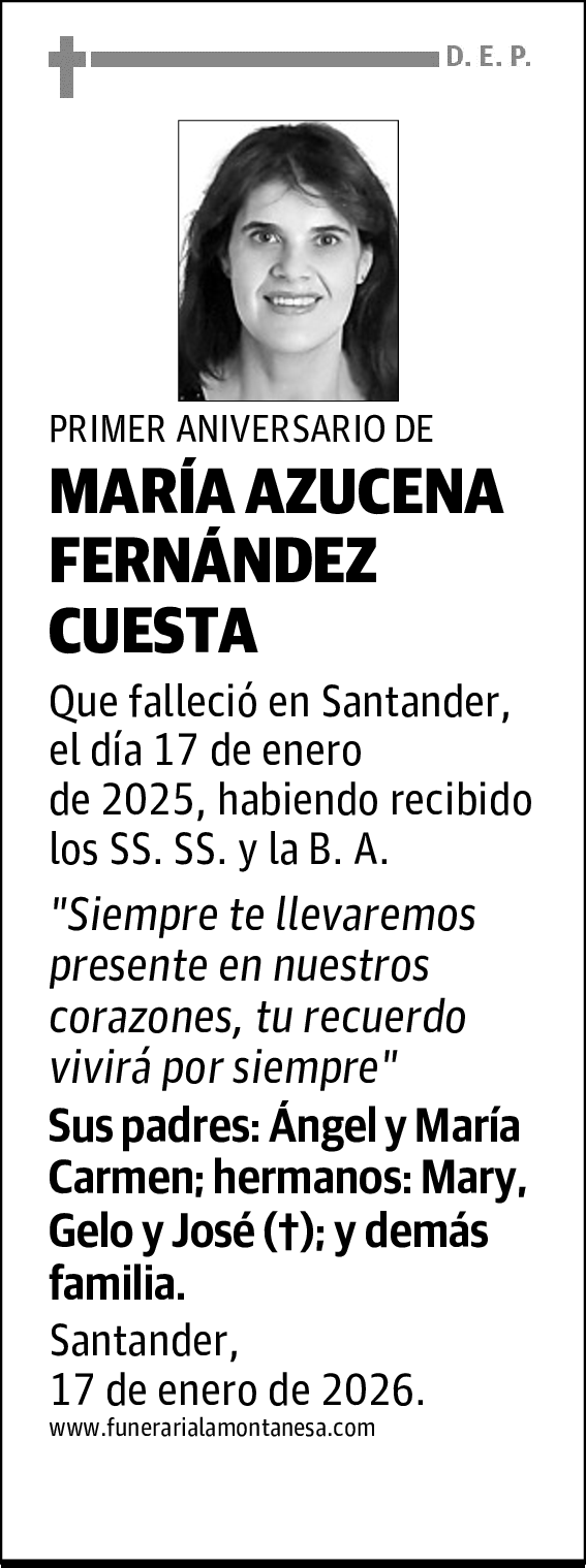 MARÍA AZUCENA FERNÁNDEZ CUESTA