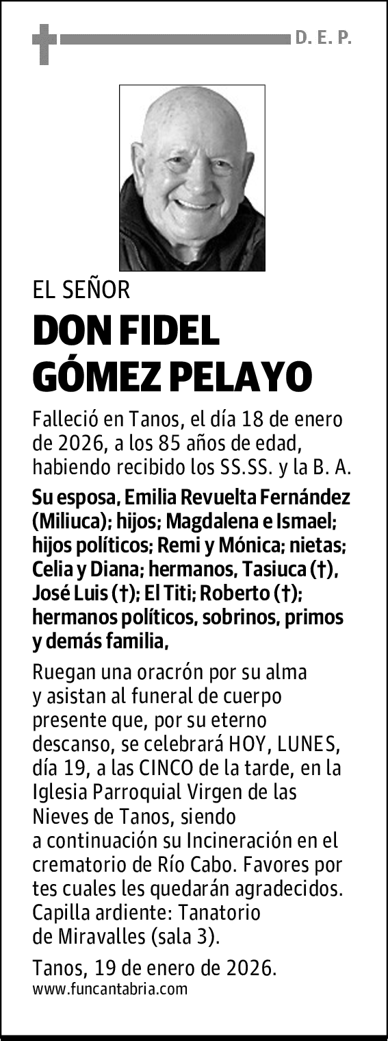 DON FIDEL GÓMEZ PELAYO