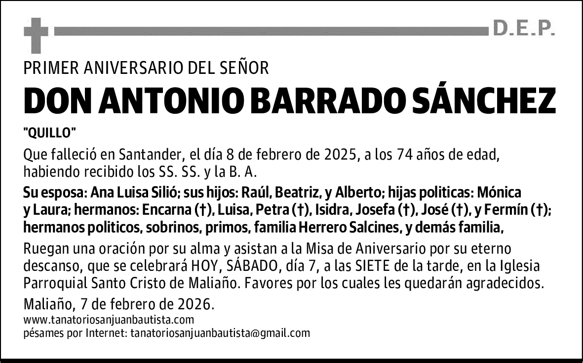 DON ANTONIO BARRADO SÁNCHEZ
