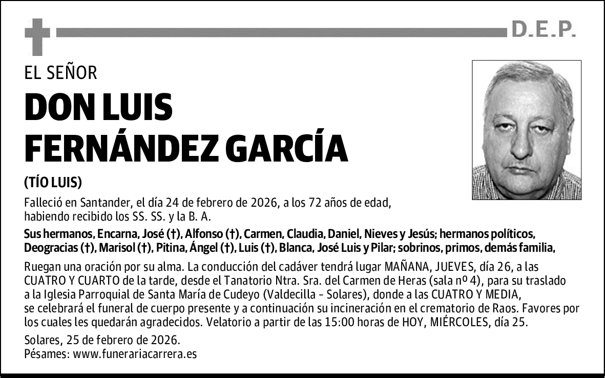 DON LUIS FERNÁNDEZ GARCÍA