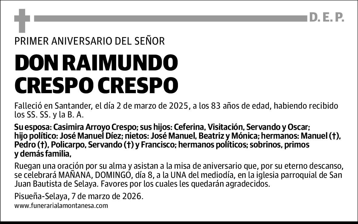 Raimundo Crespo Crespo