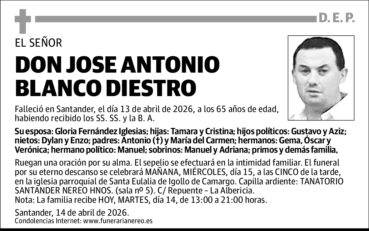 Jose Antonio Blanco Diestro