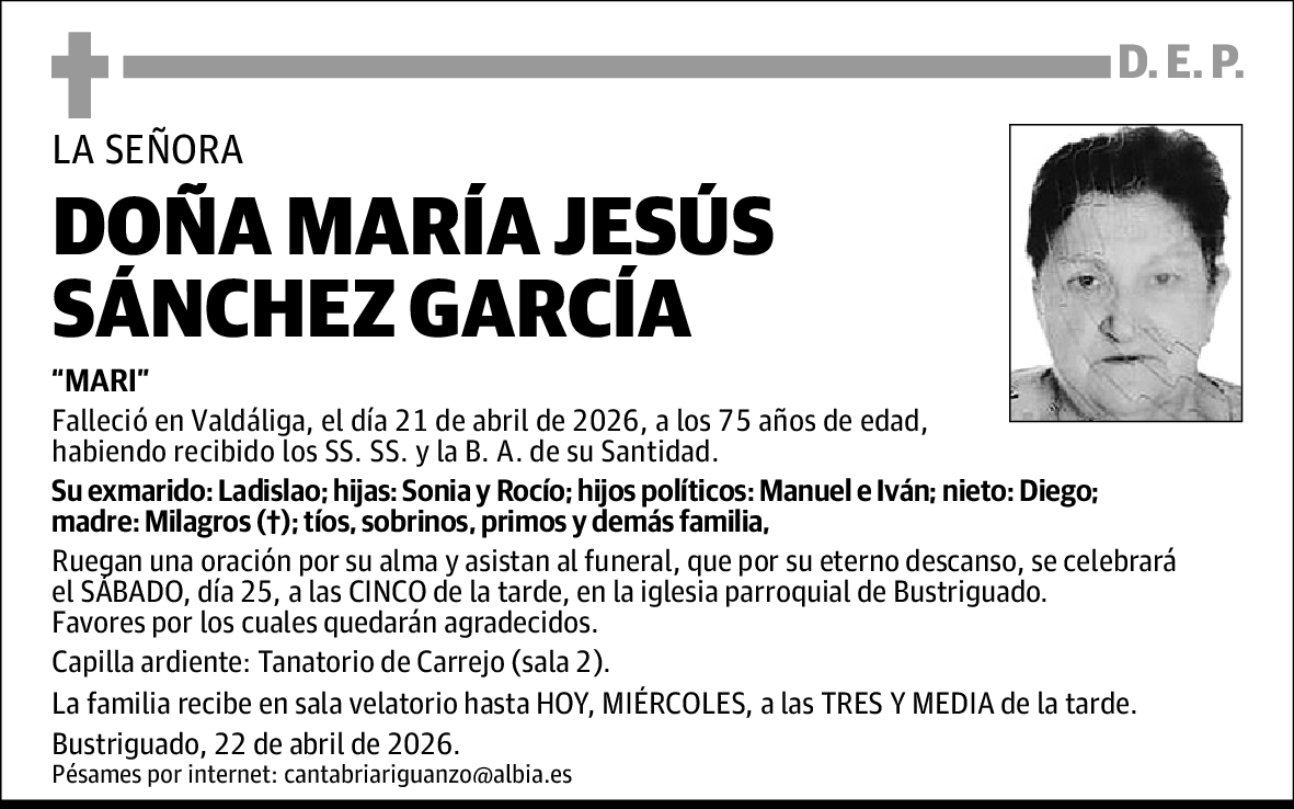 María Jesús Sánchez García