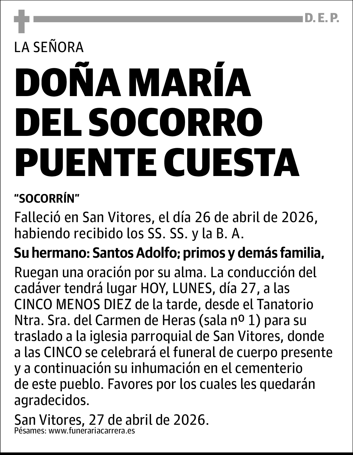 María del Socorro Puente Cuesta