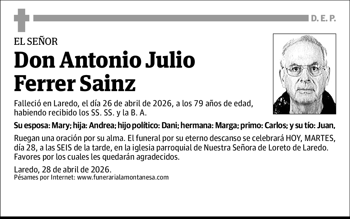 Antonio Julio Ferrer Sainz