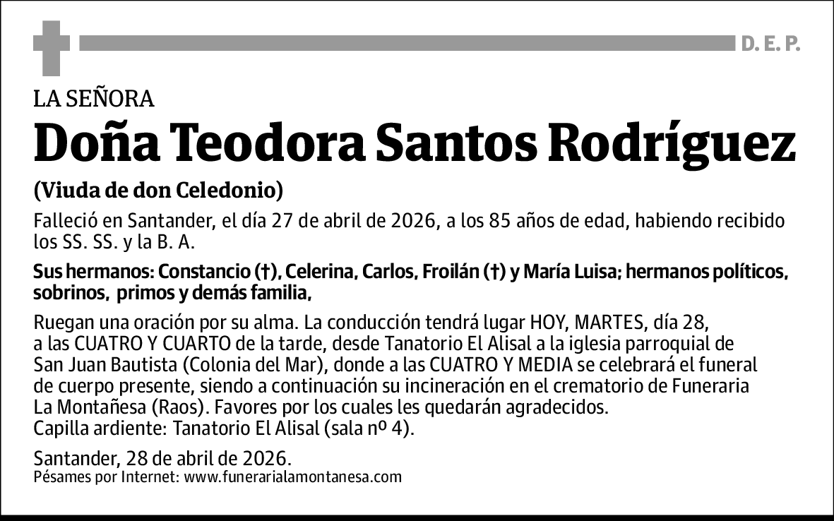 Teodora Santos Rodríguez