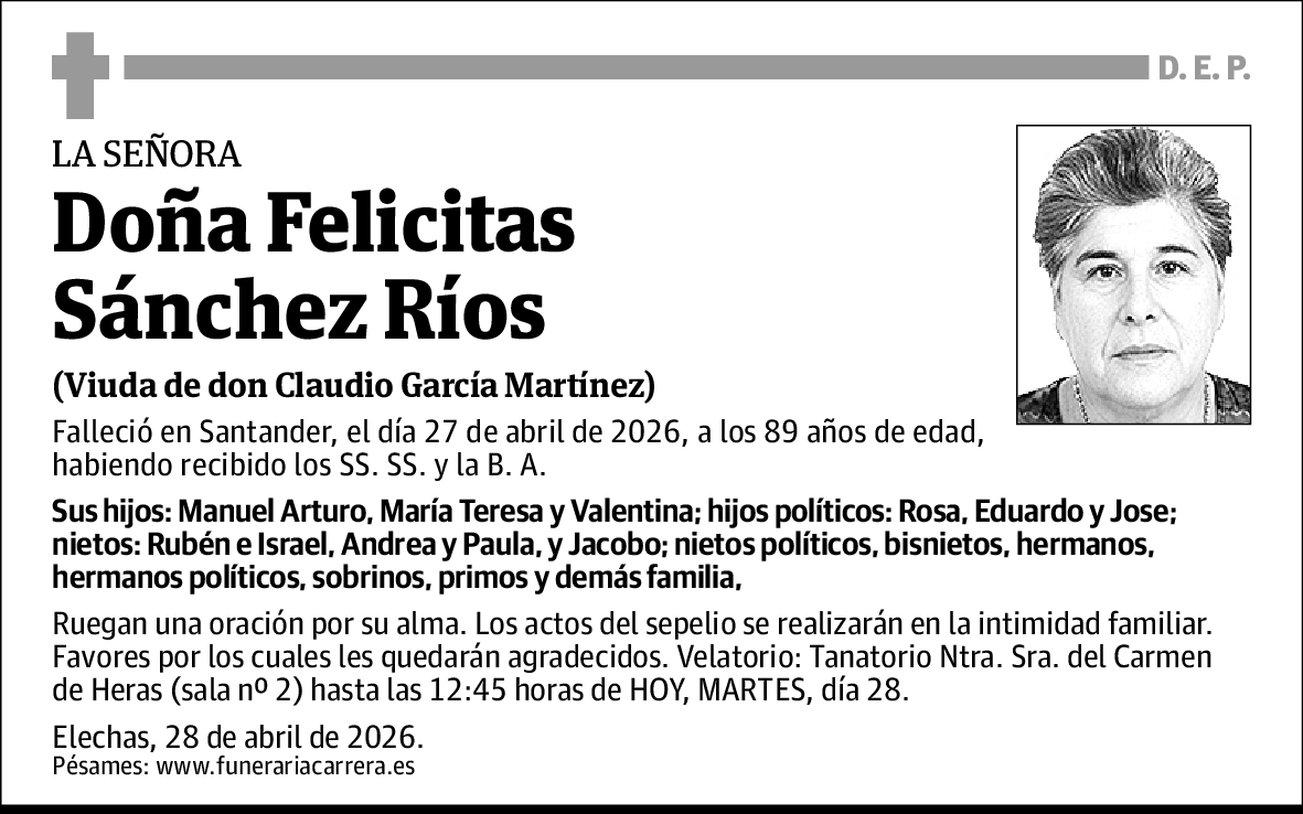 Felicitas Sánchez Ríos