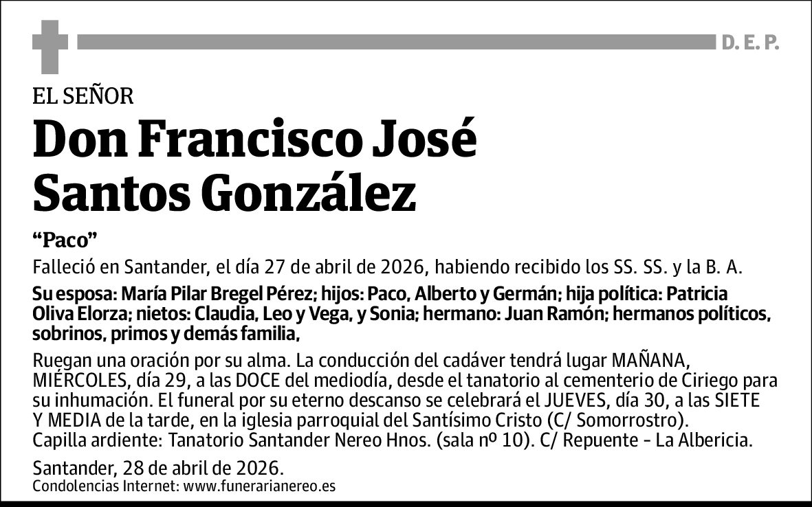 Francisco José Santos González