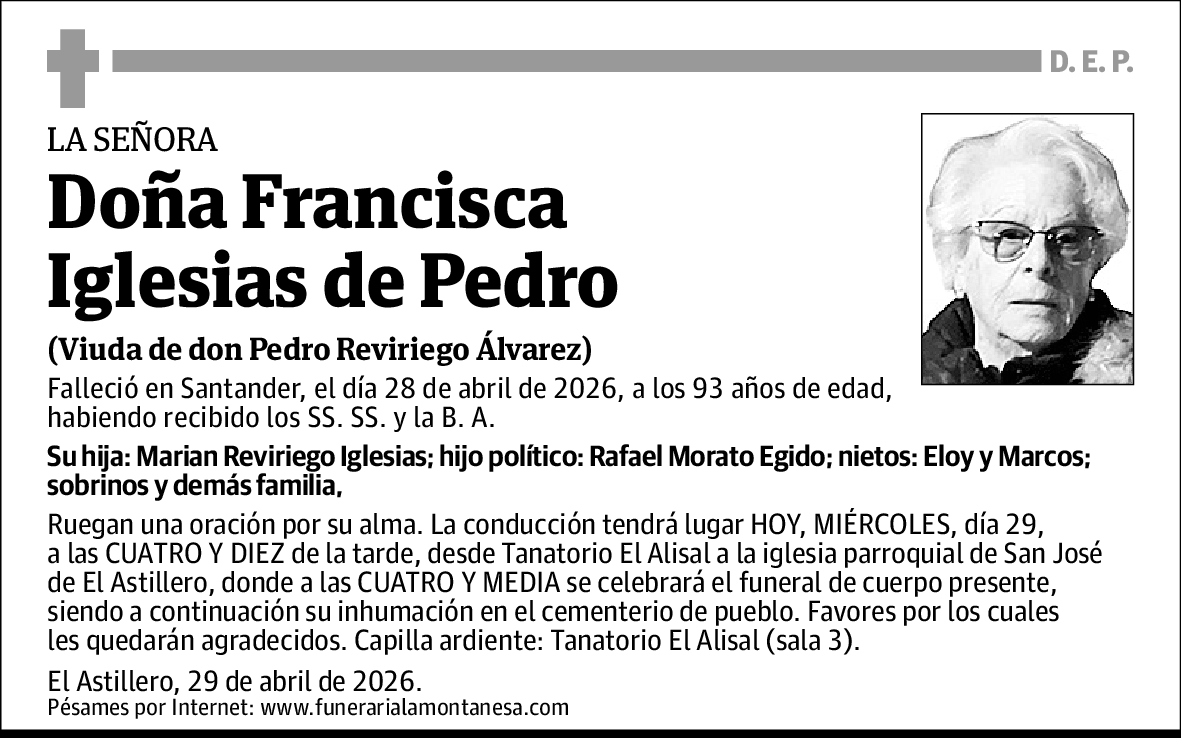 Francisca Iglesias de Pedro