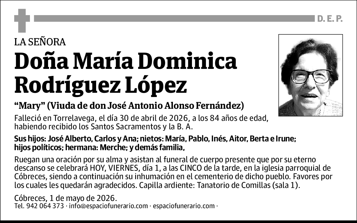 María Dominica Rodríguez López