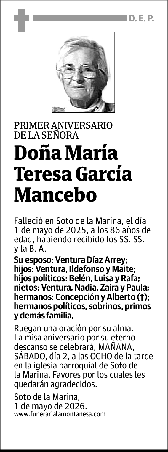 Maria Teresa García Mancebo