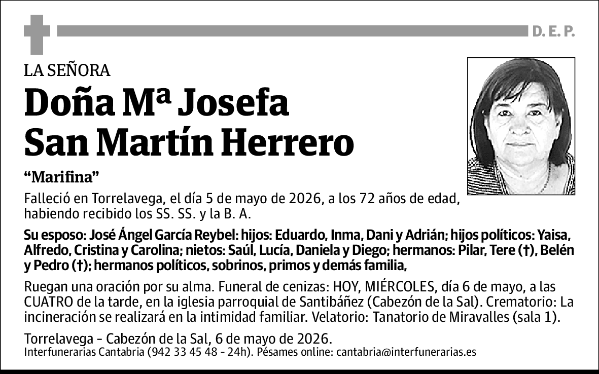 Mª Josefa San Martín Herrero
