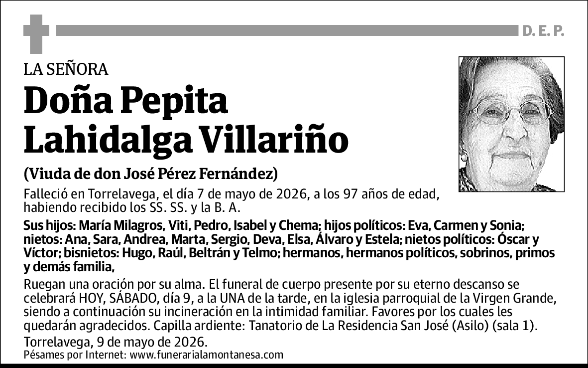 Pepita Lahidalga Villariño