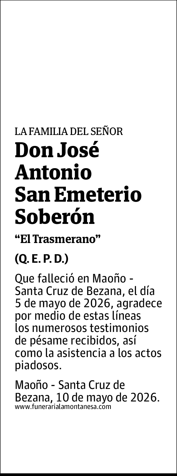 José Antonio San Emeterio Soberón