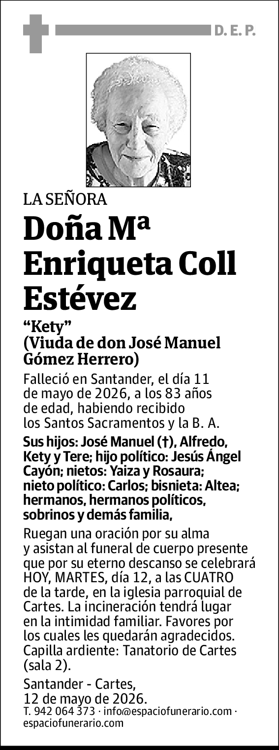 Mª Enriqueta Coll Estévez