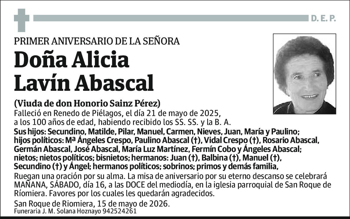 Alicia Lavín Abascal