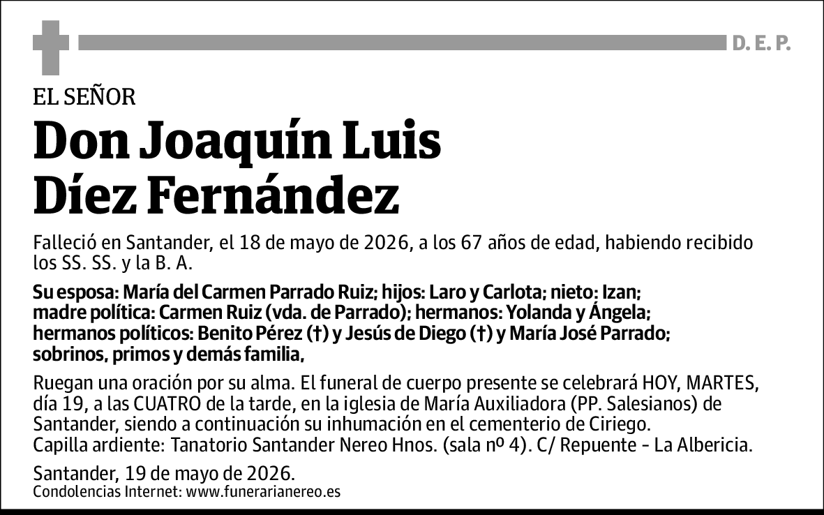 Joaquín Luis Díez Fernández