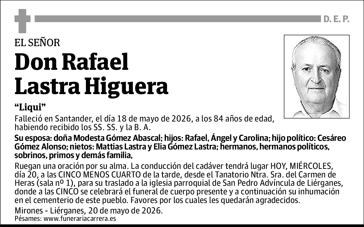 Rafael Lastra Higuera