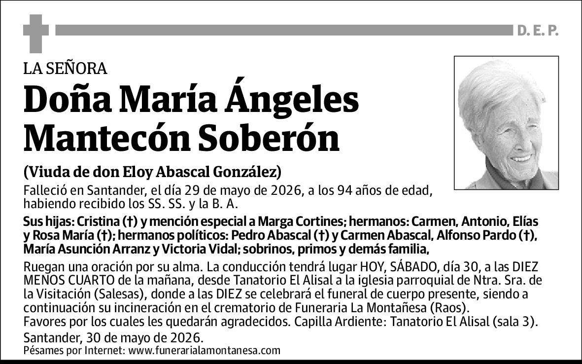 María Ángeles Mantecón Soberón